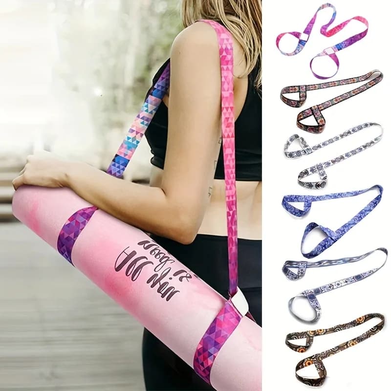 Adjustable yoga mat shoulder strap for yoga mat Sports strap Elastic floor mat shoulder strap Yoga mat strap
