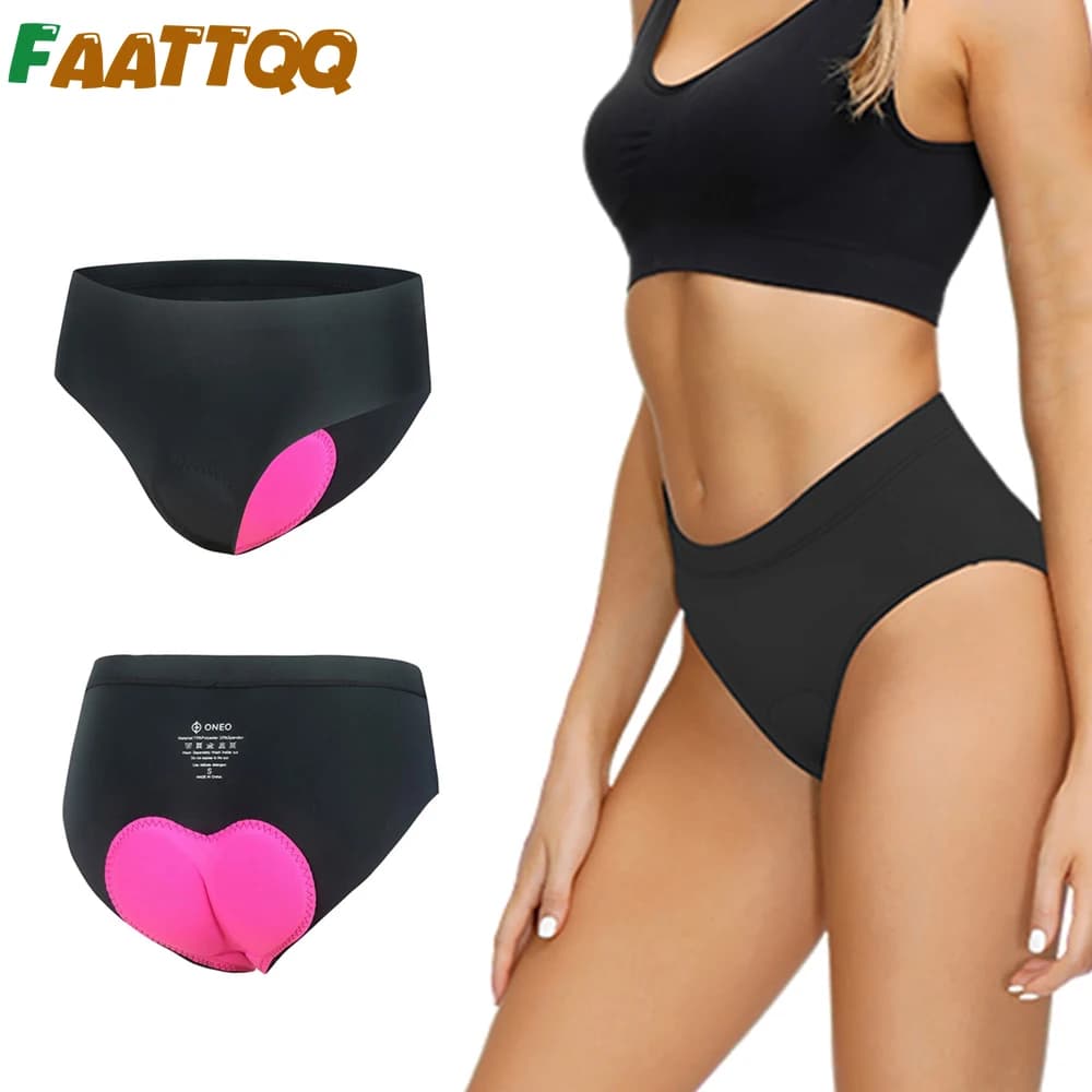 1 Piece of Underwear 4D Padded for Women's Cycling, Bicycle Shorts, Cycling Briefs, Women's Bike Sub-Pants