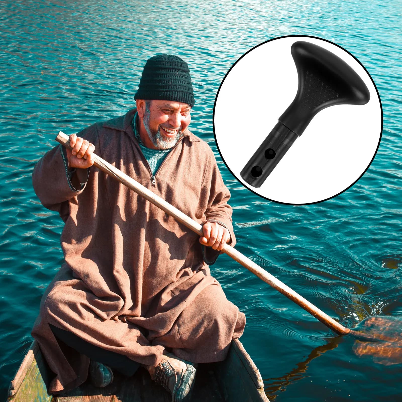 Impugnatura Antiscivolo Traspirante e Stabile per Kayak, per una Presa Sicura e una Maggiore Durata della Canna, Accessori per Kayak