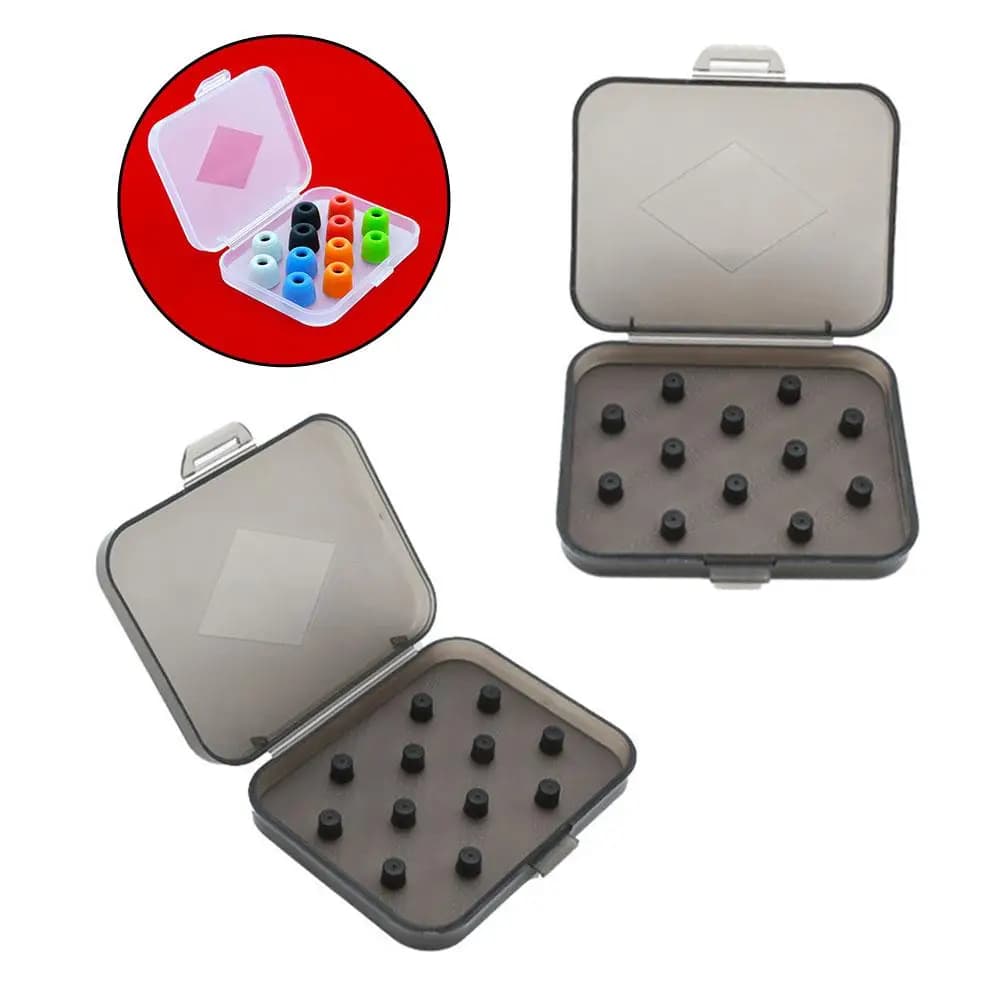 Earphone Silicone Case Storage Box Transparent Earphone Silicone Cover Storage Box PP Material Earphone Memory Cotton Packing
