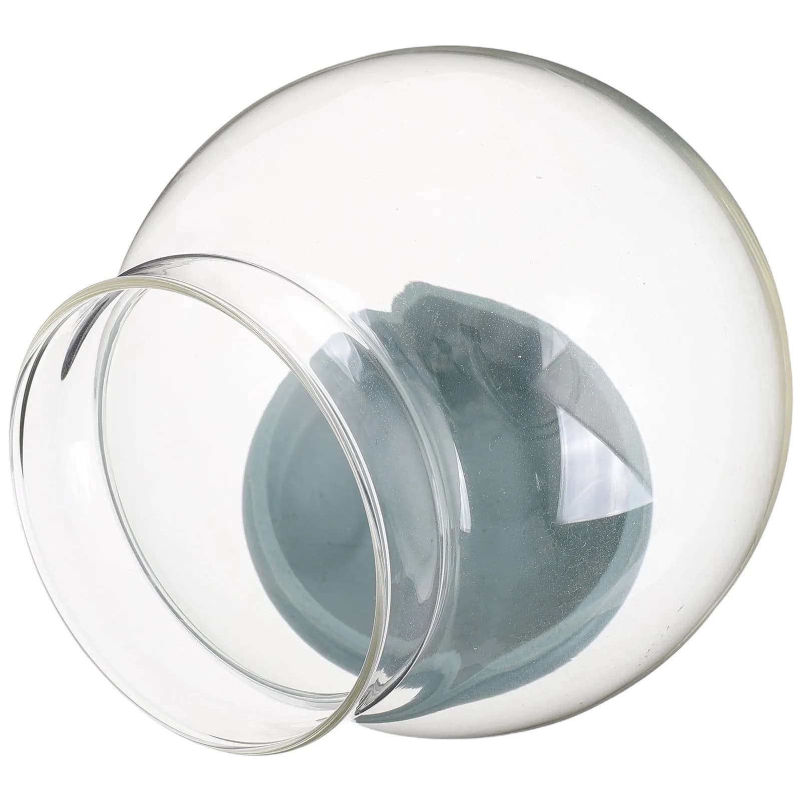 Kit Globo di Neve in Vetro Vuoto Fai-da-Te per Decorazione Casa, Set per Creare Globo di Neve, Sfera di Cristallo Riempibile per Occasioni Speciali