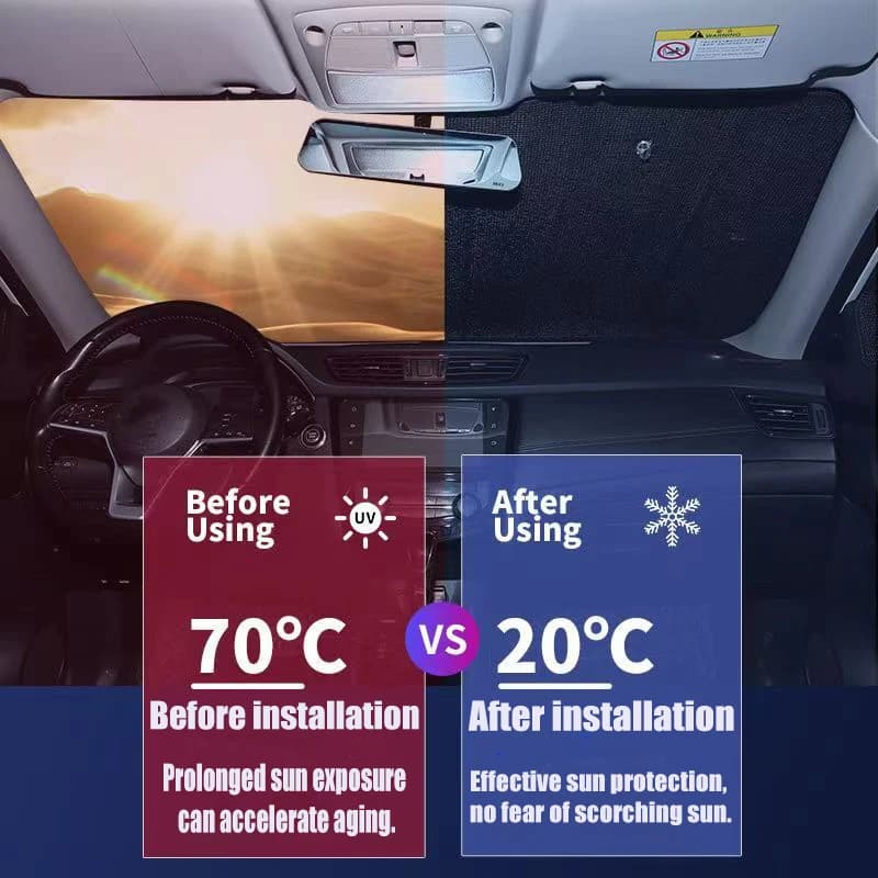 Accessori per Volkswagen VW Passat B8 Estate 2015 2014-2023, Copertura Parasole in Alluminio per Parabrezza, Protezione dal Calore