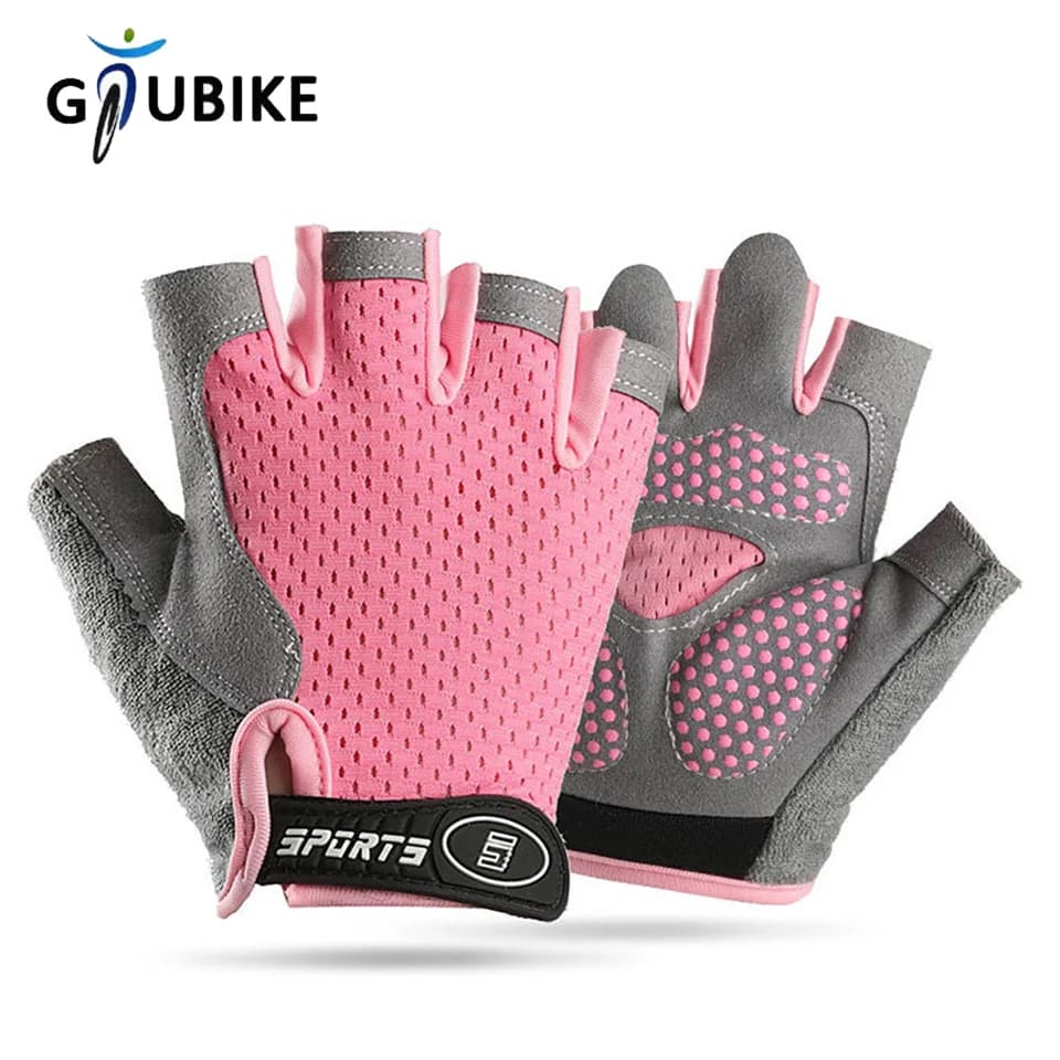 GTUBIKE Guanti per bambini Mezze dita Bilanciamento Auto Antiscivolo Protettivi per le mani Sport Fitness Guanti da skateboard per ragazzo e ragazza