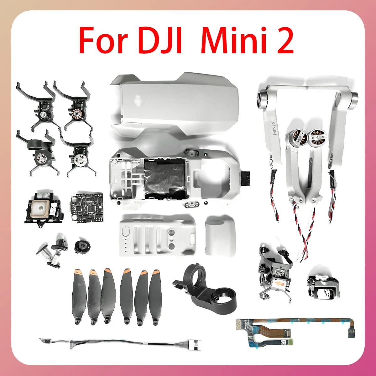 Originale Mini 2 Mid-frame Gimbal Stand Guscio Superiore Sinistra Destra Anteriore Posteriore Bracci Motore Mini IMU Gimbal Cavo Della Macchina Fotografica, Per DJI Mini2