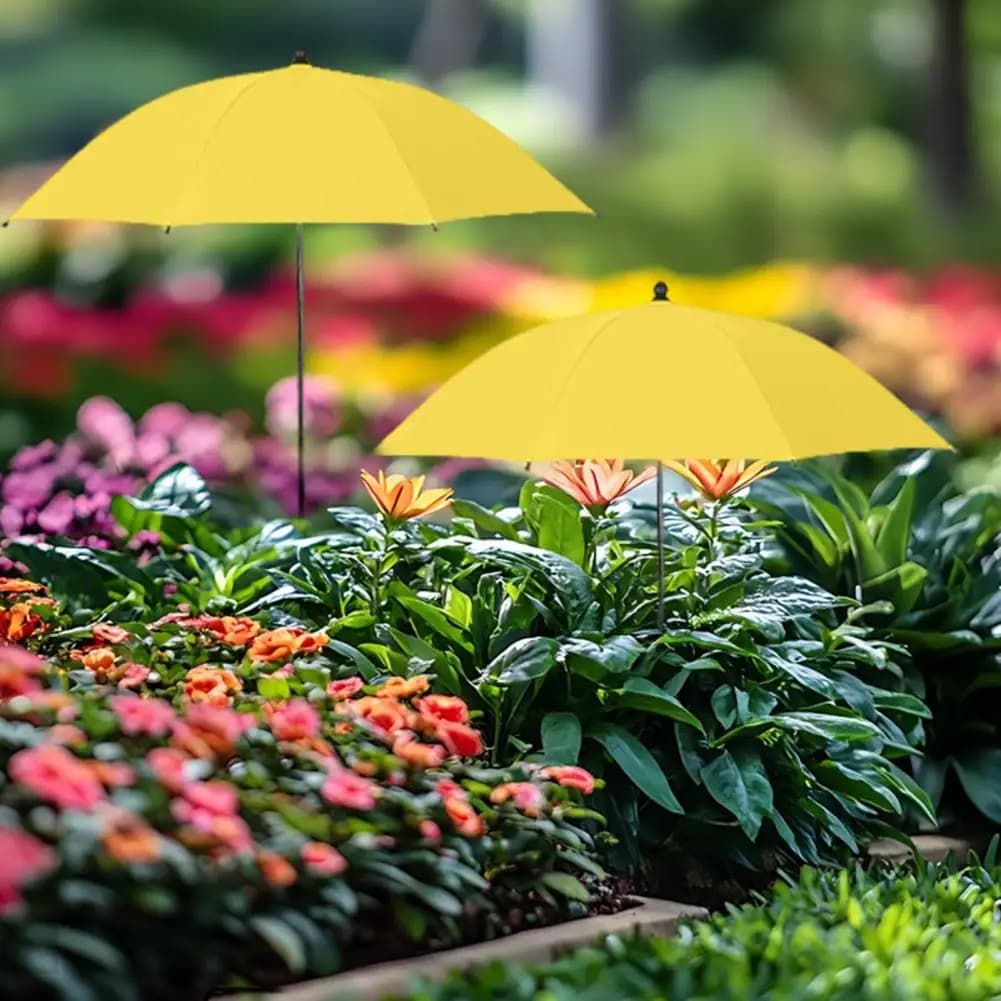 133cm Plant Umbrella For Outdoor Plants Height Adjustable With Stake Shade Protect Plants From Sun For Potted Plants Flower Beds
