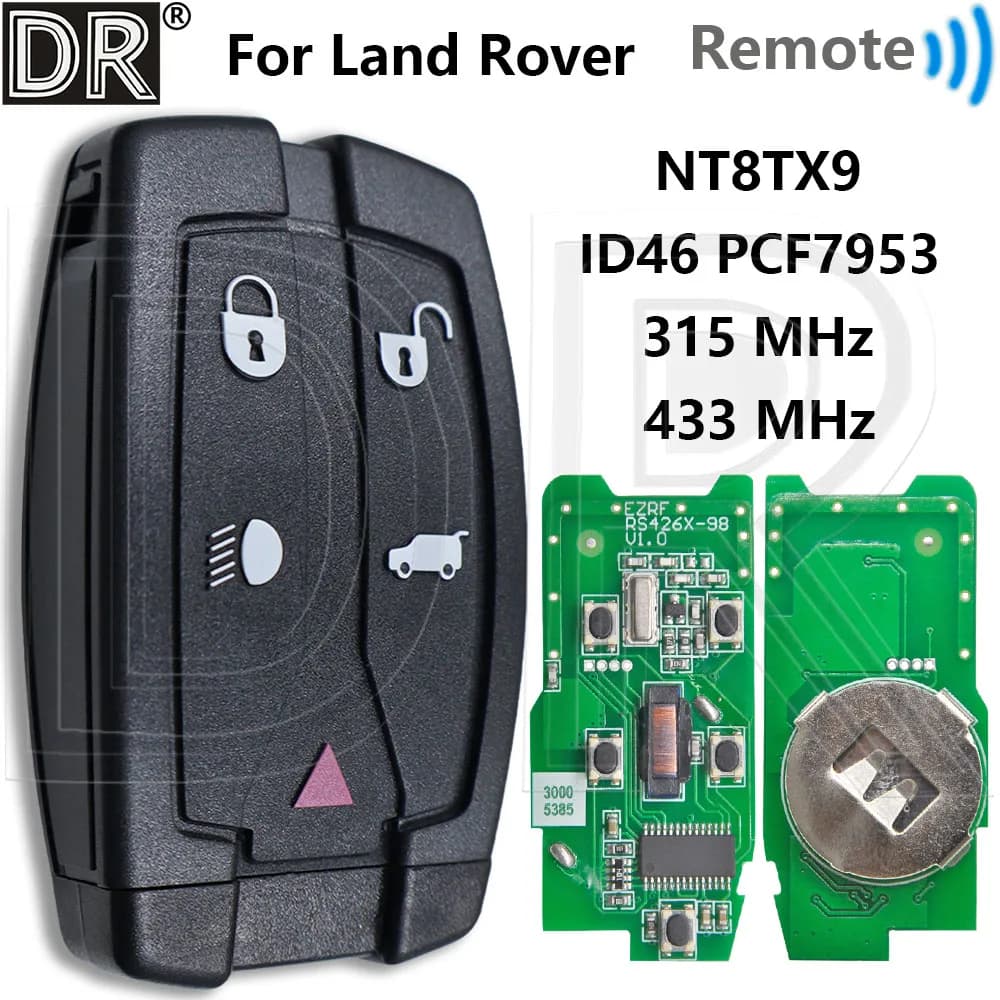 Grande NT8TX9 ID46 PCF7953 315/433 MHz Chiave Intelligente di Controllo Remoto Per Land Rover Ranger Rover Sport LR2 Freelander 2 3