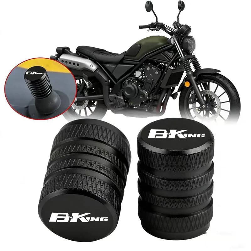 For BKING Motorcycles motorcycle Wheel Tire Valve Caps Air Stem Tyre Plug Accessories 2PCS
