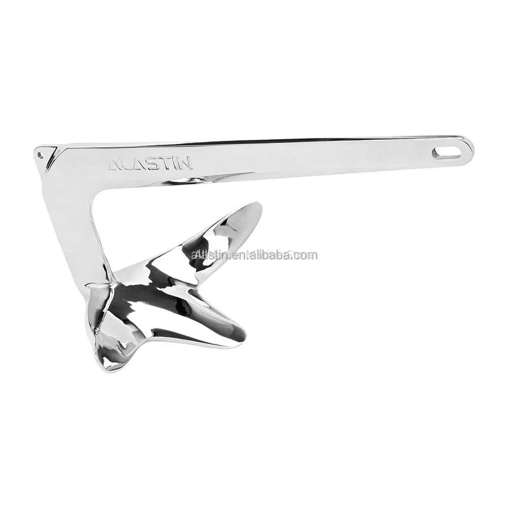 Casting High Mirror Polish 316 Stainless Steel Bruce Claw Anchor 5 KG For Boat