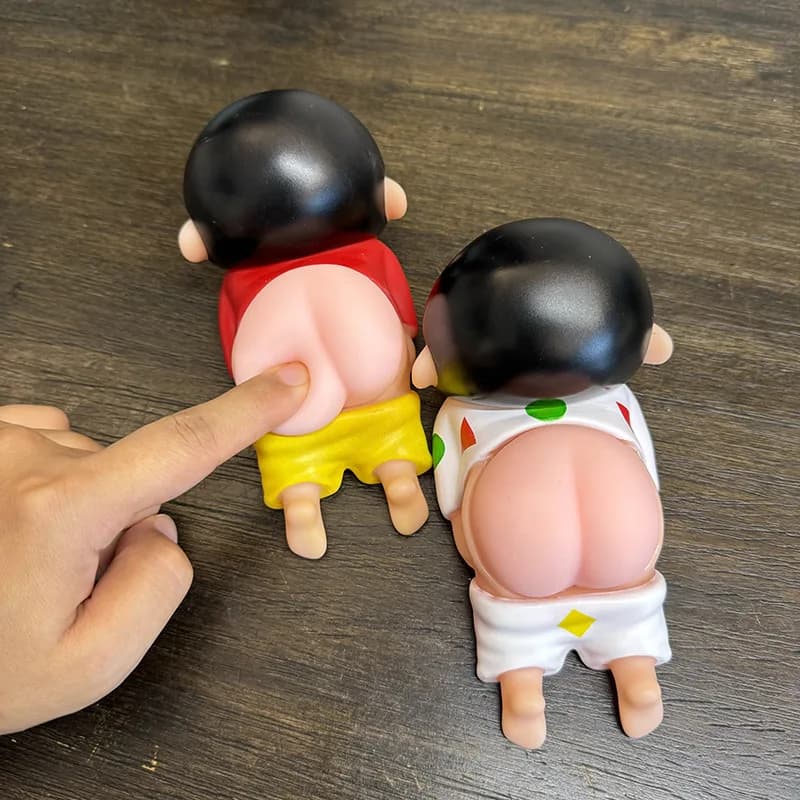 Nuove Action Figure di Crayon Shin-chan, Statuette Divertenti di Shinnosuke Nohara per Auto e Scrivania, Giocattoli e Regali di Natale