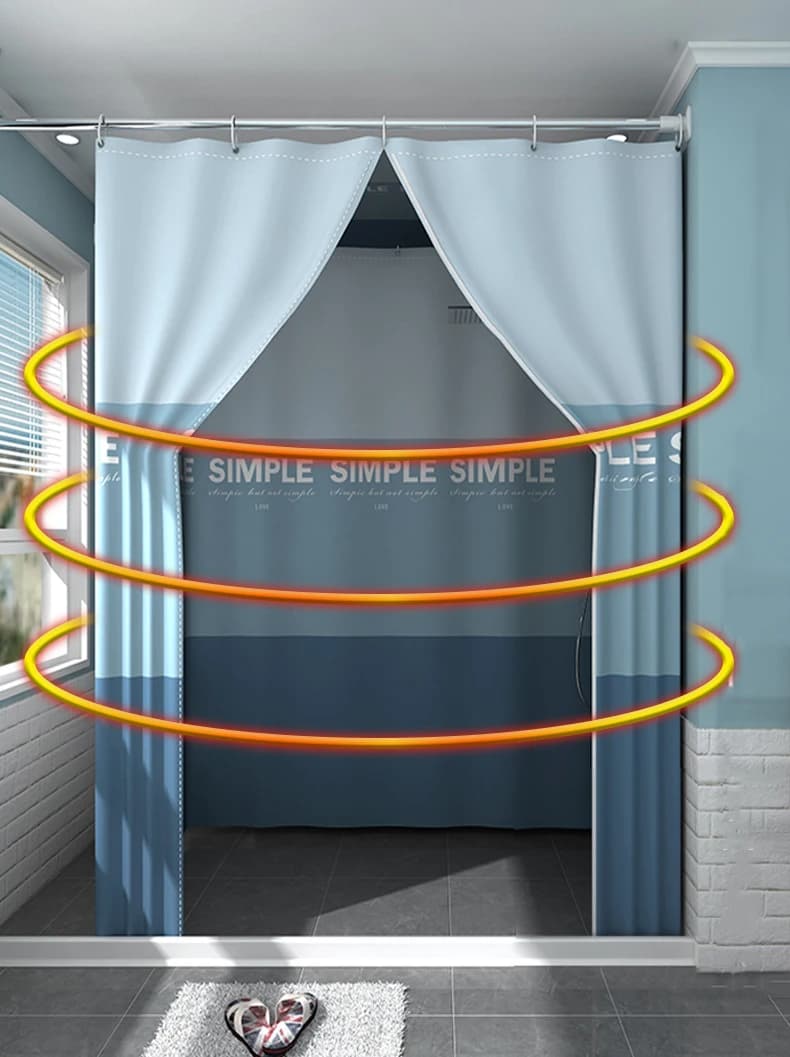 Tenda da doccia a copertura totale Aqumotic con copertura da bagno rettangolare superiore da bagno all'aperto tenda da bagno calda completamente chiusa senza palo