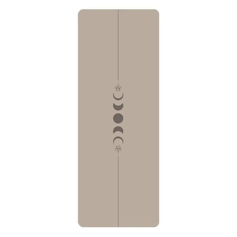 PU Rubber Yoga Mat Body Position Line Fitness Metaphor Coffee Mat Non-slip Household Beginner Men's and Women's Yoga Soil
