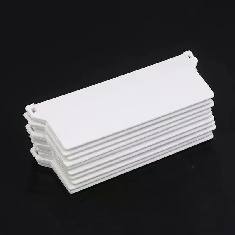 10 Pieces 127mm Plastic Base Plates, Lower Bearings for Vertical Curtains, Vertical Curtain Roller Accessories