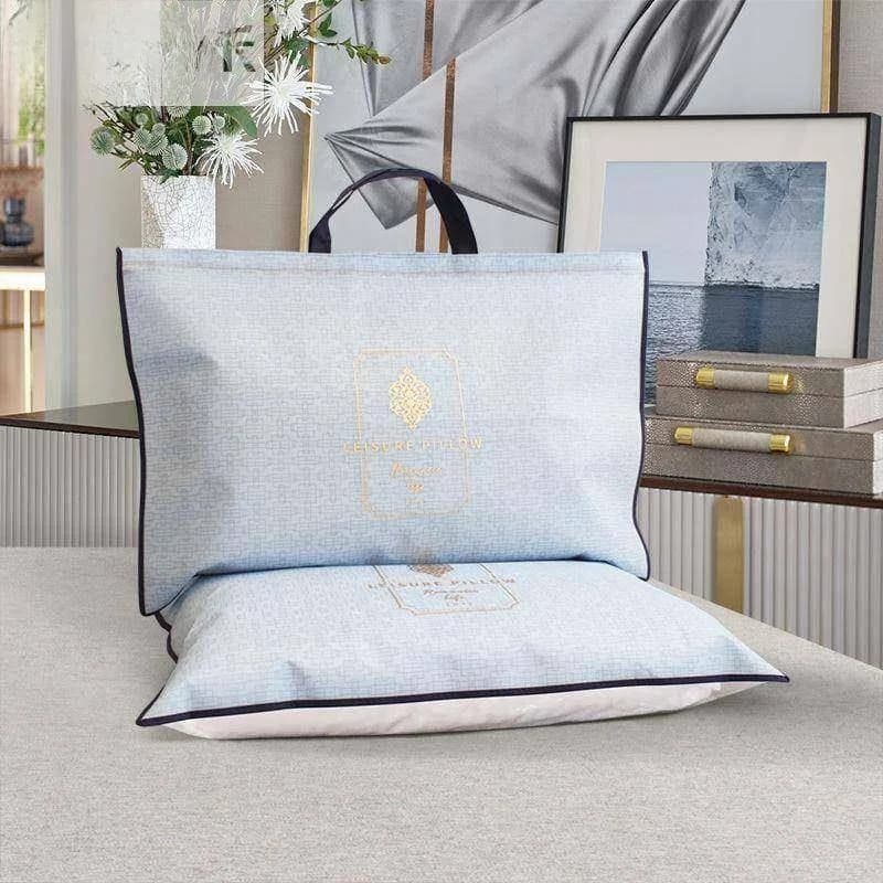 Thick Non-Woven Fabric Pillow Core Storage Bag with Handle Home Textile Packaging Bag Zipper Bag for Latex Pillow Summer Quilt
