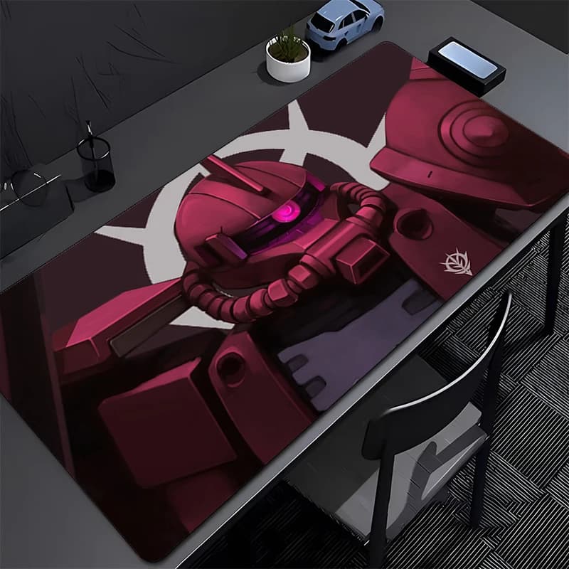 Carpet for Mouse 90x40cm Anime, Computer Gamer Desk Mat, XXL Mat for Keyboard, Mousepad Mechanical Gaming Warrior G-gundam Z-zaku II