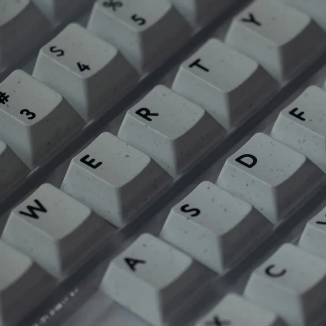 Set completo di keycap in PBT a sublimazione singola faccia con motivo in pietra di quarzo, personalizzabile per tastiera meccanica