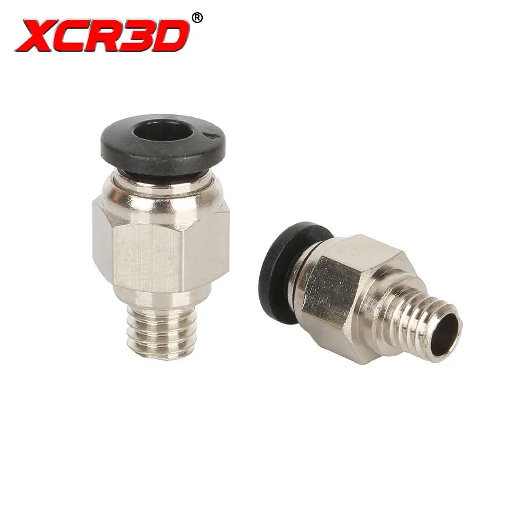Parti della stampante 3D XCR3D PC4-M6 Raccordi pneumatici diritti 4*2 Tubo di alimentazione in PTFE per E3D 1,75 mm Hoten