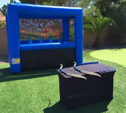 Gioco di tiro con l'arco gonfiabile sportivo, galleria di tiro con l'arco gioco di bersaglio gonfiabile gioco di hoverball di lusso