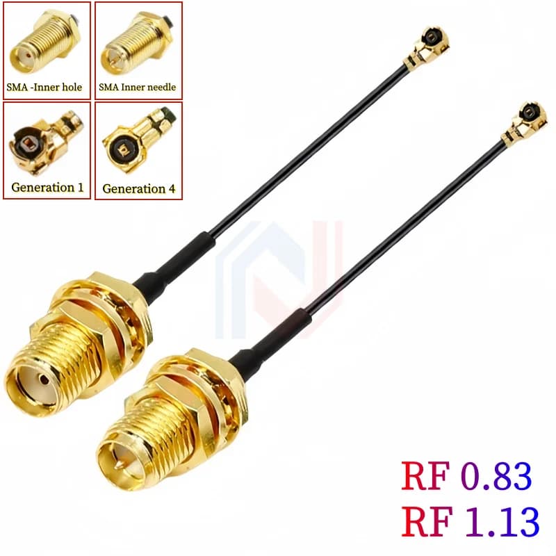 Cavo Connettore da PX a SMA, da SMA Maschio a uFL/u.FL/PX a SMA Femmina, Cavo di Prolunga Coassiale RF1.13 per Antenna WIFI