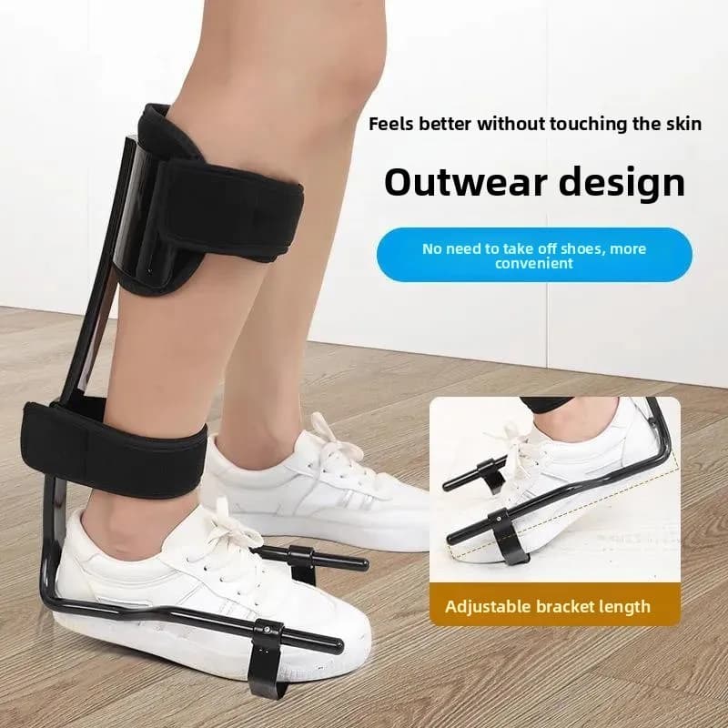Correttore di caduta del piede per adulti - Tutore di supporto per caviglia per passeggiate, correzione dell'inversione/versione del piede, indossabile con scarpe