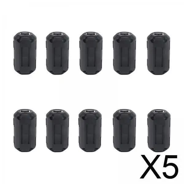 Clip per cavi in ferrite Clip per soppressore di rumore da 5 mm sull'anello della bobina Filtro nero per la gestione dei cavi di rete del PC portatile
