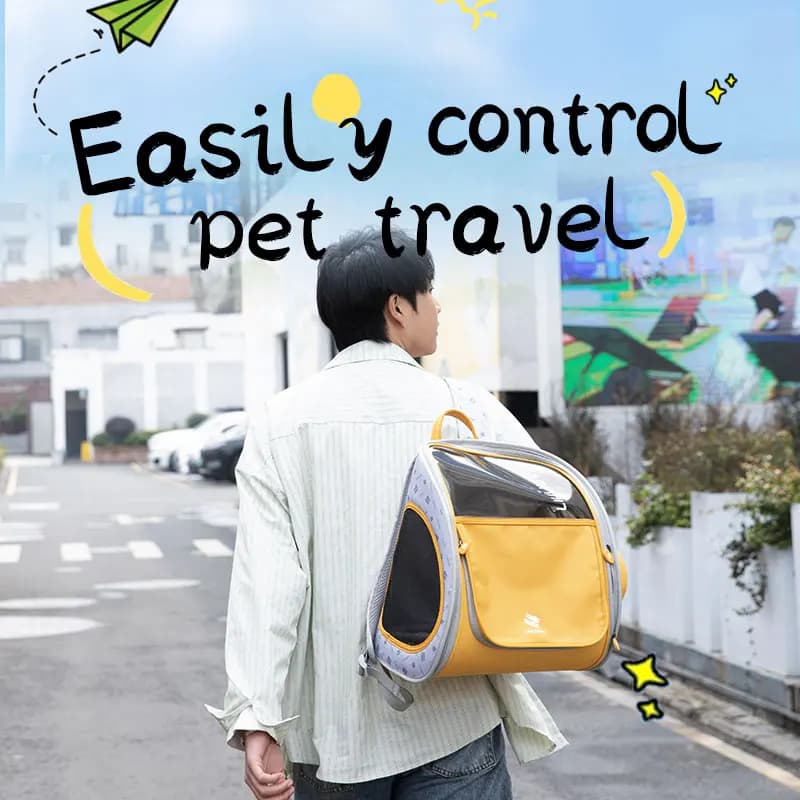 Zaino Trasportino Pieghevole e Staccabile per Piccoli Animali Domestici - Ideale per Bicicletta, Picnic, Pendolarismo, Shopping - Comoda Borsa per il Trasporto del Tuo Animale