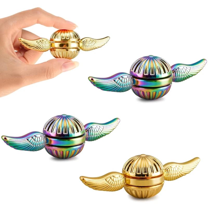Spinner per dita a mano Trottola in metallo Fidget TDAH Regali per alleviare l'ansia per ragazzi adolescenti Bambini Adulti Idee Bomboniere presenti