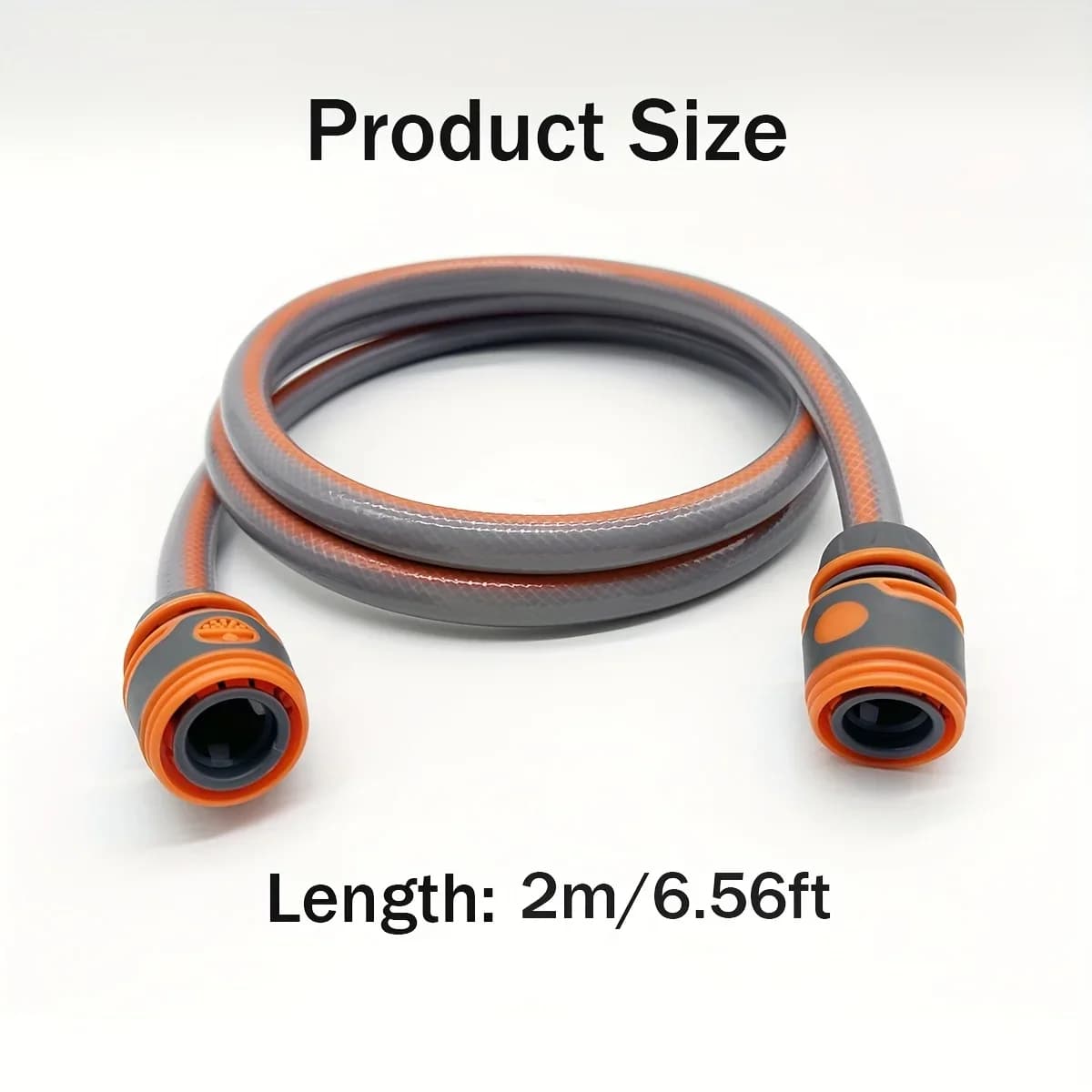 2m Quick Connection Garden Pipe with Extension from Mezzo Pollice and Ugello Shower for External Use, Irrigation Domestic Animals and Washing Cars