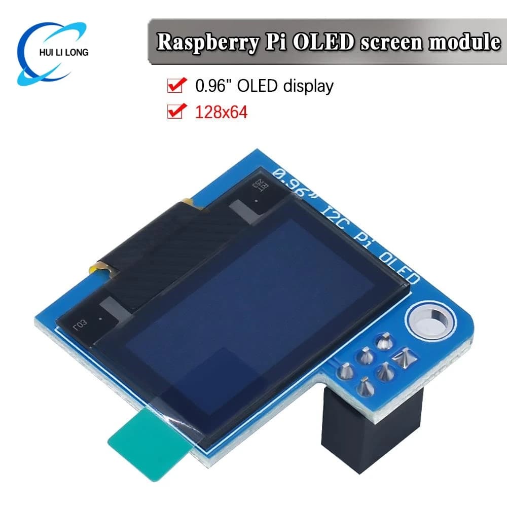 Raspberry P 0,96 inch OLED I2C SSD1306 128 x 64 Blue screen display module for Raspberry Pi 4B 3B Zero 2 W