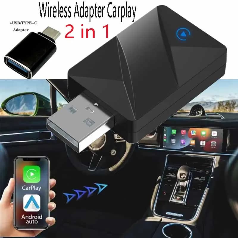 Nuovo Super Smart Mini Box Plug and Play portatile cablato a Wireless CarPlay Android Auto Adattatore Sistema intelligente per auto