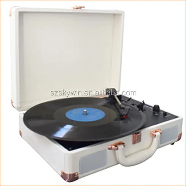 Giradischi Grammofono Fonografo Antico con Altoparlante Stereo 2.0 Integrato e Bluetooth