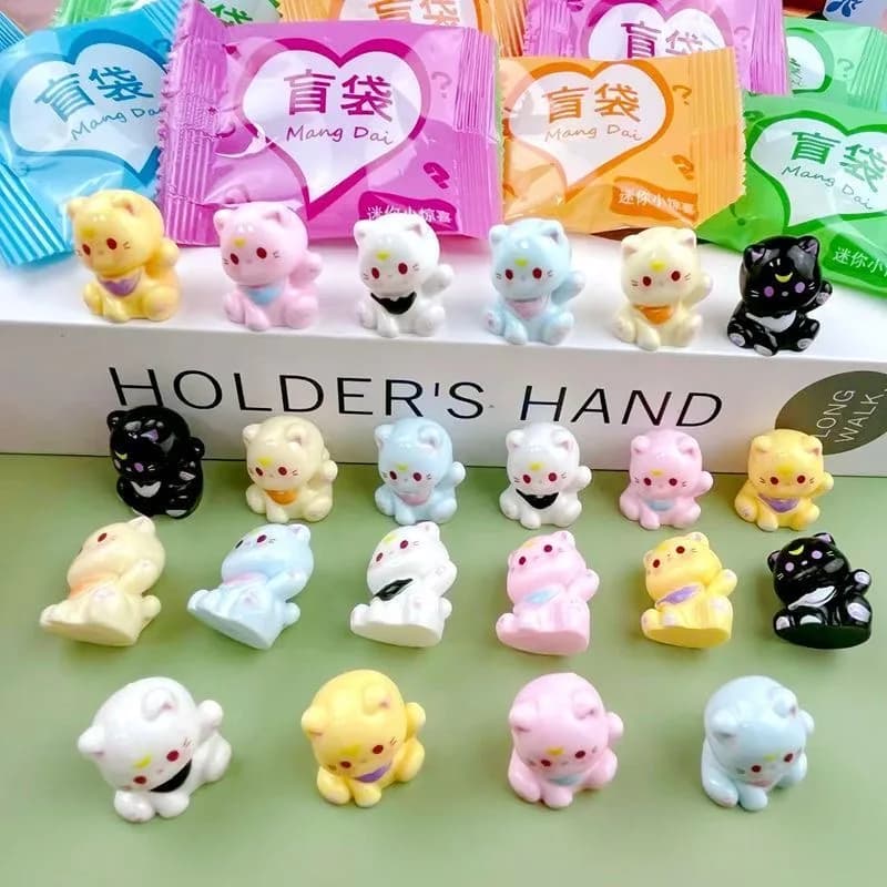 5-40 Mini Giocattoli a Sorpresa con Animali Simulati, Scatole a Sorpresa, Piccole Statuette, Gatti Finti, Sacchetti a Sorpresa, Regalo di Compleanno