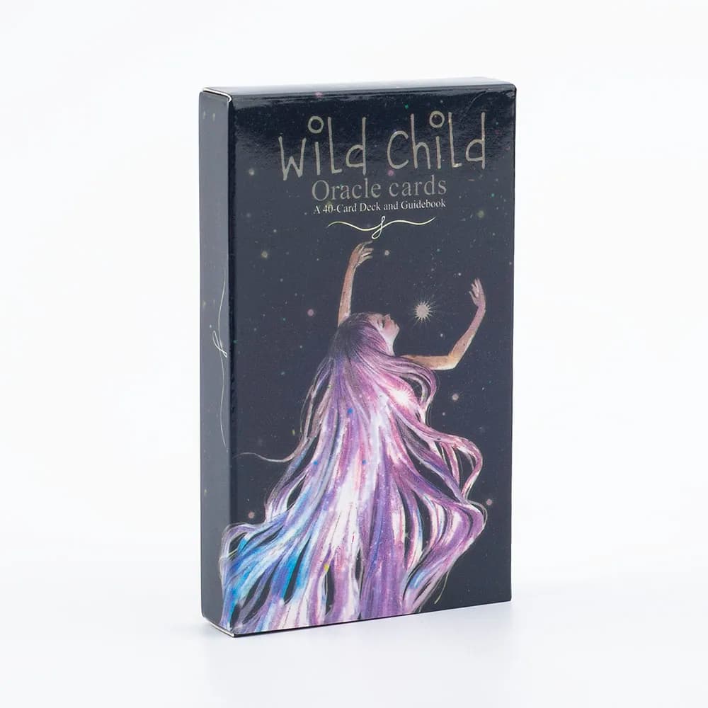 Wild Child Oracle Card A 40 carte Mazzo di tarocchi Splendidamente illustrata Versione misteriosa Gioco da tavolo per feste di tarocchi inglesi 10.3 * 6 cm