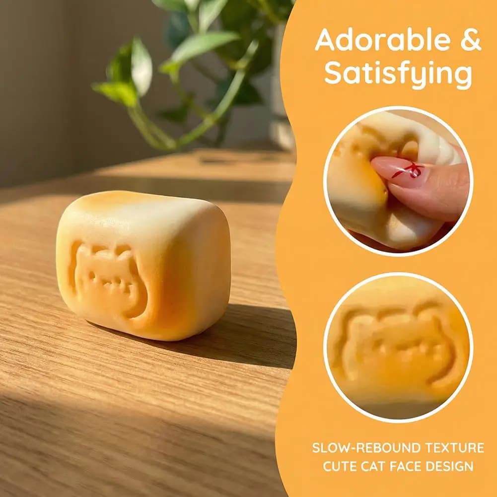 Giocattolo Antistress a Forma di Biscotto Morbido e Carino, Giocattolo a Forma di Biscotto Sandwich Super Morbido, Giocattoli Biscotti Morbidi Rosa e Gialli