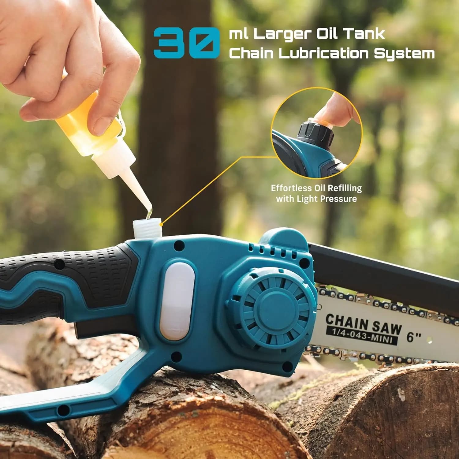 SEESII 2-in-1 6" Brushless Electric Saw&33mm Pruning Shears Cordless Combo for Wood Cutting/Branch Trimming Gardening Tools for Makita 18v battery Pin