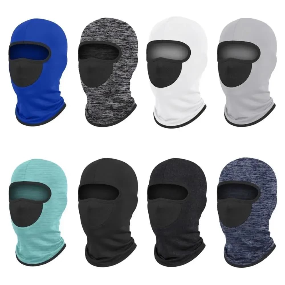 Adjustable Children Balaclava Hat Ice Silk Elastic Sun Protection Mask Windproof Neck Protection Sunscreen Full Face Cover