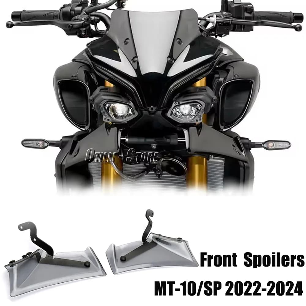 Accessori moto Winglet Spoiler anteriore Acrilico Aerodinamico Ala Deflettore Per Yamaha MT10 MT 10 MT-10 SP 2022 2023 2024