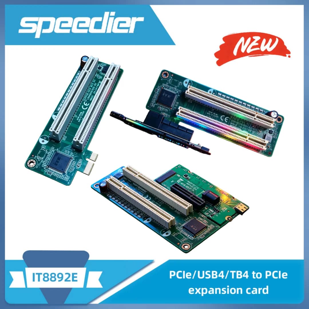 Scheda di espansione Thunderbolt 4 / USB4 / PCIe a PCI per notebook, scheda di acquisizione con porta parallela per controllo movimento esterno