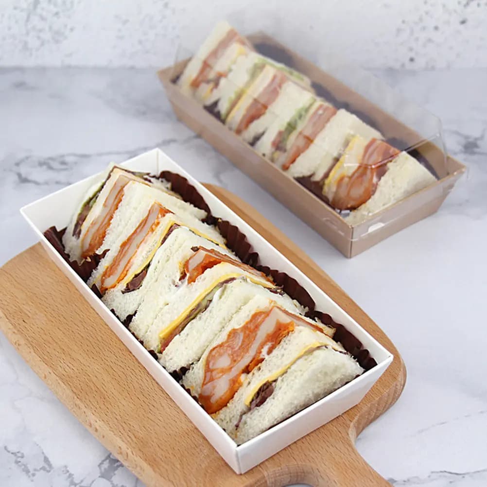 50 Scatole per Torte, Contenitori per Rotoli Svizzeri, Scatole Pratiche per Dessert, Contenitori Portatili per Alimenti da Forno, per Biscotti e Pasticcini