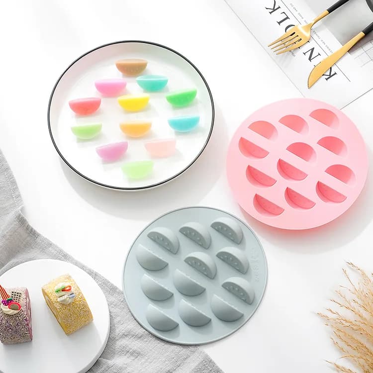 Stampo creativo in silicone a forma di anguria per cioccolato, torte, ghiaccio, caramelle e dolci