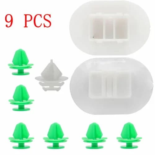 9pcs Car Side Skirt Fixing Clips for Citroen Ds3 Side Sill Skirt Fixing Clip Trim Panel Retainer 1610186180 Panel Fastener Parts