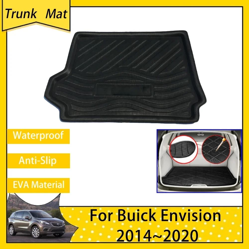Rear trunk mats for Buick Envision 2014 2015 2016 2017 2018 2019 2020 Accessories Car Bags Cargo Floor Boot Waterproof Mat