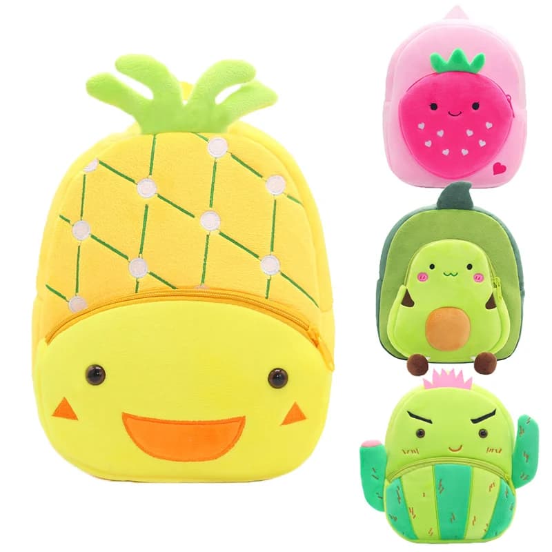 Zaino scuola per bambini Design di frutta ragazza ragazzi zaino Toddler Kids School Bags Kindergarten Cartoon ananas Bag Mochilas