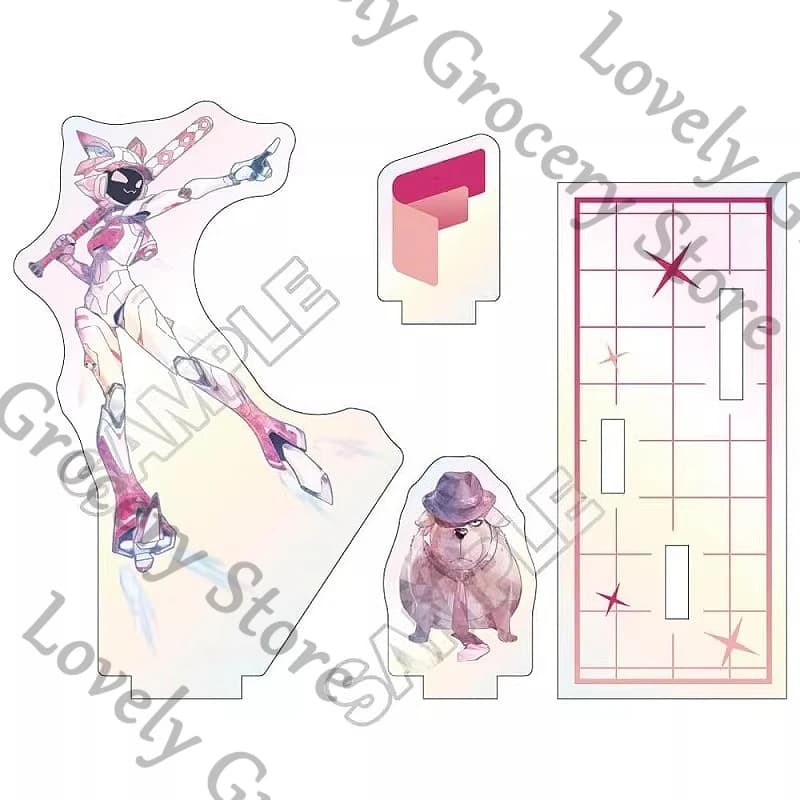 Genuine Anime TO BE HERO X NICE Loli Cosplay Cartoon Standing Sign Accessories Acrylic Indicative Board Stand Figure Fans Gift