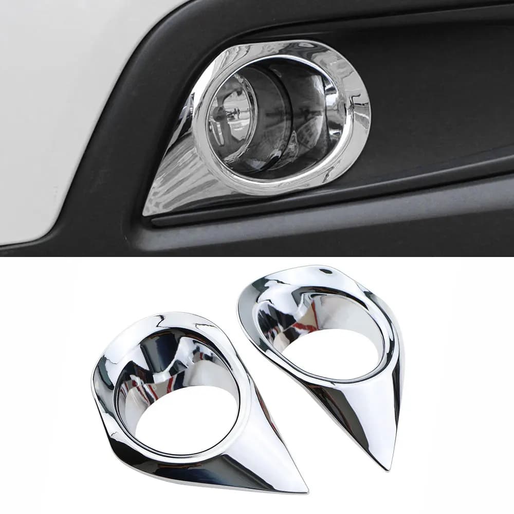 For Peugeot 2008 2014 2015 2016 2017 2018 Adhesive cover for front fendinebbia 2 pieces Decorative Fendinebbia Trim Accessories for styling