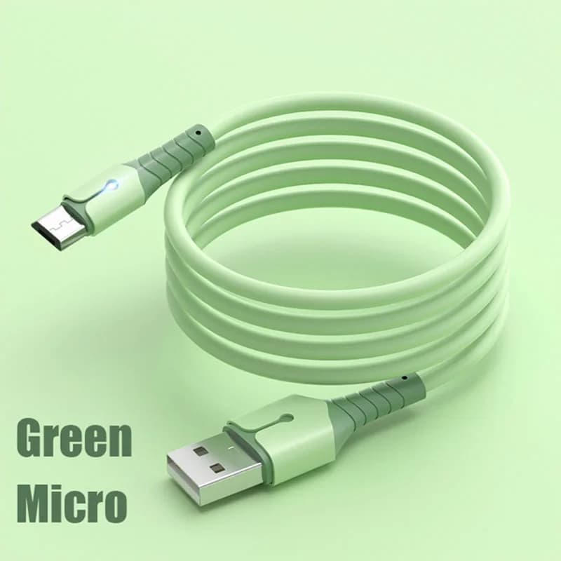 Cavo Micro USB in Silicone liquido cavo USB di tipo C a ricarica rapida per Samsung Xiaomi HTC caricatore USB cavo dati del telefono cellulare