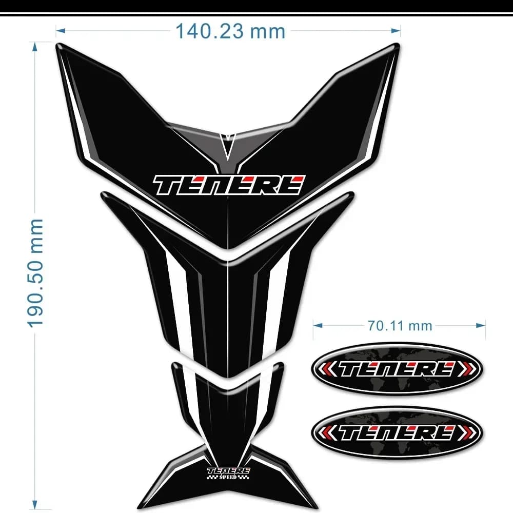 FIT Yamaha Super Tenere 1200 Xt Dx Z Xt1200ze Xt1200z Adesivi Decal 2019-2021 Kit Tronco Valigie Serbatoio Pad Protector