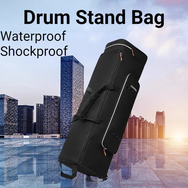 Oxford Cloth Drum Stand Bag Waterproof Shockproof Thickened Portable Movable Drum Stand Backpack Musical Instrument Accessories