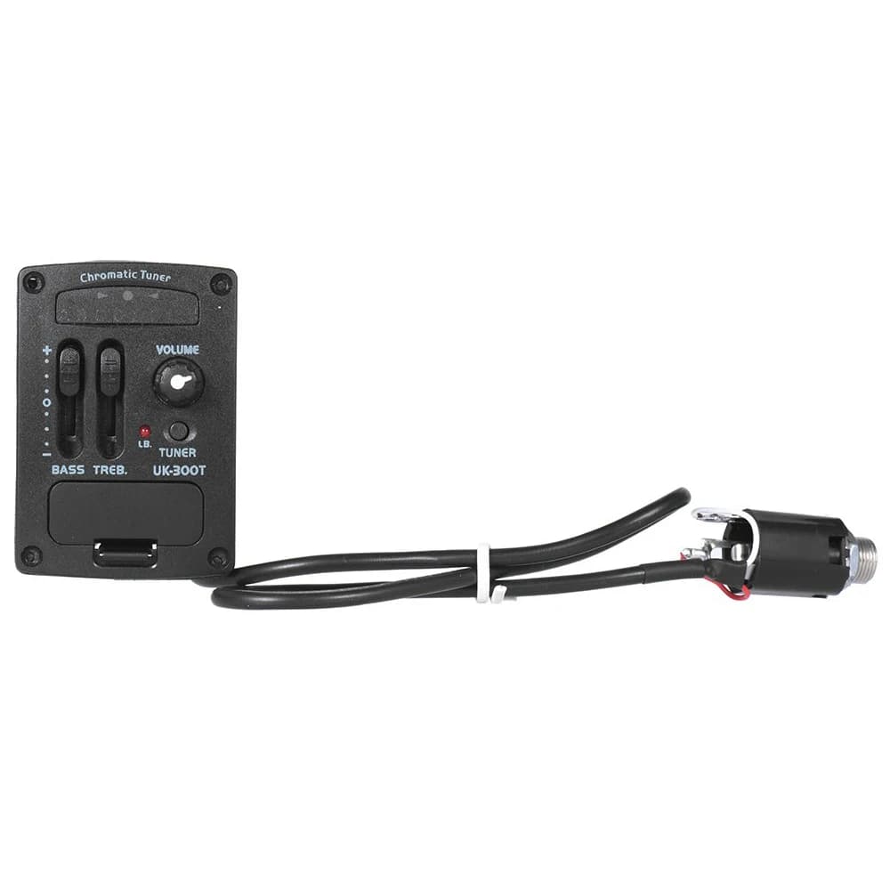 (AD10) Uk-300T Ukulele Piezo Pickup Preamp 2-Band Eq Equalizer Ukelele Pickups Tuner System