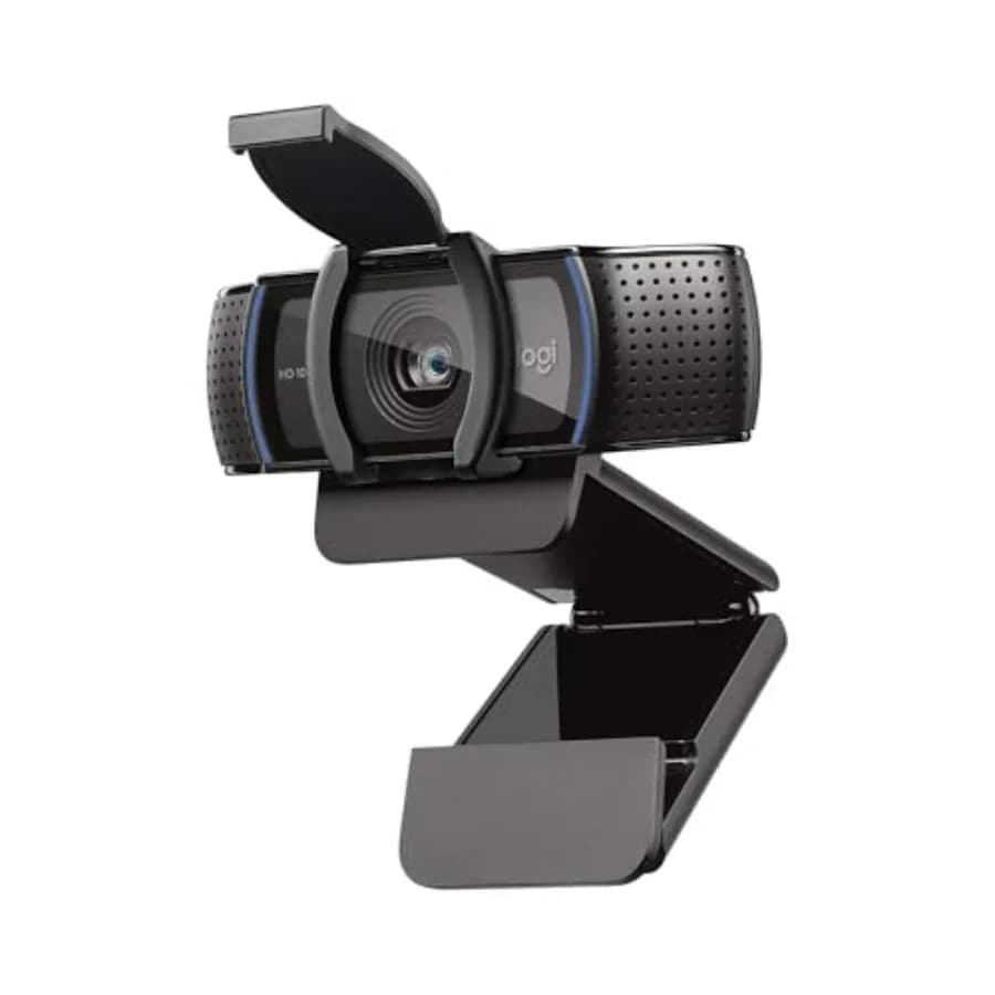 Webcam C920e HD 1080p con Microfono, Certificata per Zoom, Compatibile con Microsoft Teams, Conforme TAA