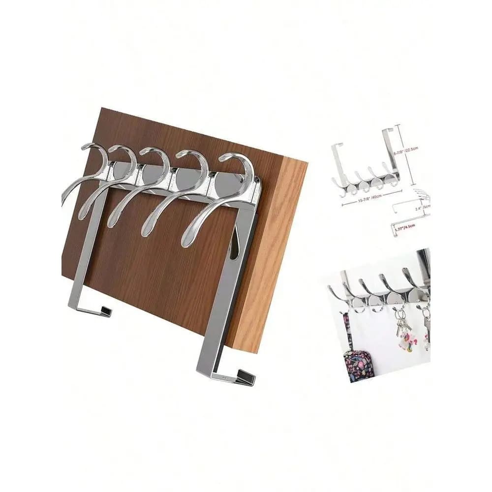 Gancio da appendere sopra la porta, ganci appendiabiti per appendere vestiti, asciugamani, cappotti, cappelli, gancio porta asciugamani bianco, richiede montaggio.